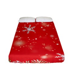 Christmas Ornament Fitted Sheet (full/ Double Size) by Salmanaz77