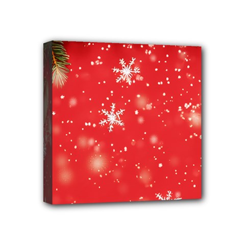 Christmas Ornament Mini Canvas 4  X 4  (stretched) by Salmanaz77