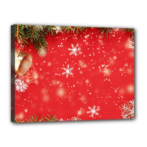 Christmas Ornament Canvas 16  X 12  (stretched) by Salmanaz77