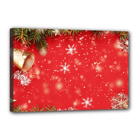 Christmas Ornament Canvas 18  X 12  (stretched) by Salmanaz77