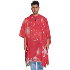 Christmas Ornament Men s Hooded Rain Ponchos by Salmanaz77