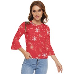 Christmas Ornament Bell Sleeve Top