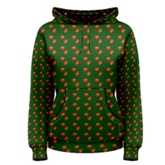 Kawaii Pumpkin Patt Green Women s Pullover Hoodie