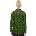 Kawaii Pumpkin Patt Green Womens Long Sleeve Shirt View2