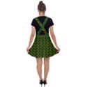 Kawaii Pumpkin Patt Green Velvet Suspender Skater Skirt View2