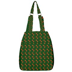 Kawaii Pumpkin Patt Green Center Zip Backpack by snowwhitegirl