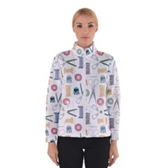 Pattern Seamless Texture Sewing Women s Bomber Jacket