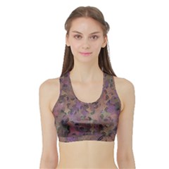 Monster Snake Hand Drawn Illustration Motif Random Pattern Sports Bra With Border by dflcprintsclothing