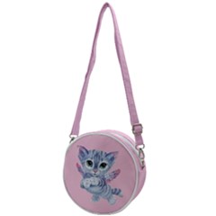 Fairy Cat Crossbody Circle Bag