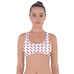 Kawaii Pumpkin Patt White Got No Strings Sports Bra by snowwhitegirl