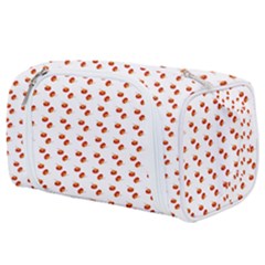 Kawaii Pumpkin Patt White Toiletries Pouch by snowwhitegirl