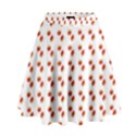 Kawaii Pumpkin Patt White High Waist Skirt View1