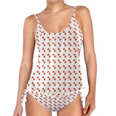 Kawaii Pumpkin Patt White Tankini Set by snowwhitegirl