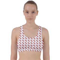 Kawaii Pumpkin Patt White Back Weave Sports Bra