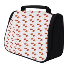 Kawaii Pumpkin Patt White Full Print Travel Pouch (small) by snowwhitegirl