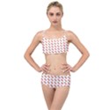 Kawaii Pumpkin Patt White Layered Top Bikini Set View1