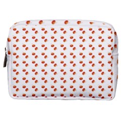 Kawaii Pumpkin Patt White Make Up Pouch (medium) by snowwhitegirl