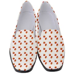 Kawaii Pumpkin Patt White Women s Classic Loafer Heels by snowwhitegirl