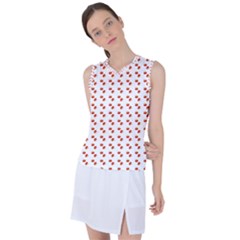 Kawaii Pumpkin Patt White Women s Sleeveless Sports Top by snowwhitegirl