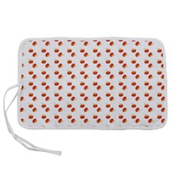 Kawaii Pumpkin Patt White Pen Storage Case (l)