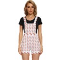 Kawaii Pumpkin Patt White Short Overalls View1