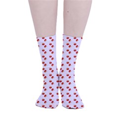 Kawaii Pumpkin Patt White Smooth Crew Length Tube Socks by snowwhitegirl