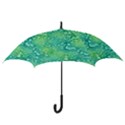 Retro Flower Pattern Design Batik Hook Handle Umbrellas (Large) View3