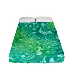 Retro Flower Pattern Design Batik Fitted Sheet (full/ Double Size)