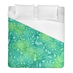 Retro Flower Pattern Design Batik Duvet Cover (full/ Double Size) by Posterlux