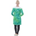 Retro Flower Pattern Design Batik Longline Hooded Cardigan View2