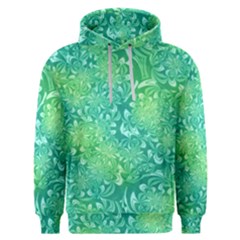 Retro Flower Pattern Design Batik Men s Overhead Hoodie by Posterlux