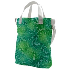 Retro Flower Pattern Design Batik Canvas Messenger Bag