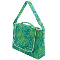 Retro Flower Pattern Design Batik Box Up Messenger Bag by Posterlux