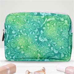 Retro Flower Pattern Design Batik Make Up Pouch (medium) by Posterlux