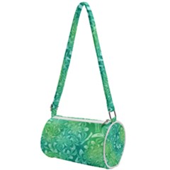 Retro Flower Pattern Design Batik Mini Cylinder Bag by Posterlux