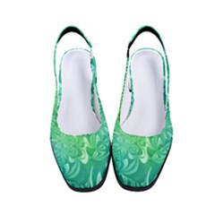 Retro Flower Pattern Design Batik Women s Classic Slingback Heels