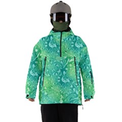 Retro Flower Pattern Design Batik Men s Ski And Snowboard Waterproof Breathable Jacket