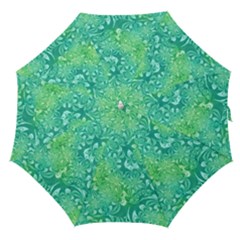 Retro Flower Pattern Design Batik Straight Umbrellas