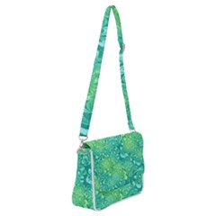 Retro Flower Pattern Design Batik Shoulder Bag With Back Zipper