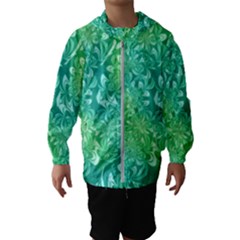 Retro Flower Pattern Design Batik Kids  Hooded Windbreaker