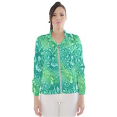 Retro Flower Pattern Design Batik Women s Windbreaker