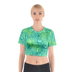 Retro Flower Pattern Design Batik Cotton Crop Top