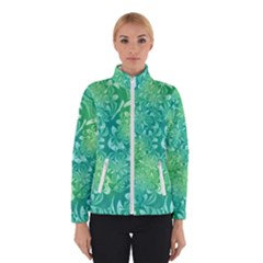 Retro Flower Pattern Design Batik Women s Bomber Jacket