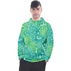 Retro Flower Pattern Design Batik Men s Pullover Hoodie