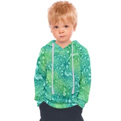 Retro Flower Pattern Design Batik Kids  Overhead Hoodie