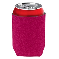 Pink Abstract Crimson Triangle Can Holder