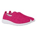 Pink Abstract Crimson Triangle Women s Slip On Sneakers View3