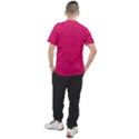 Pink Abstract Crimson Triangle Men s Sport Top View2