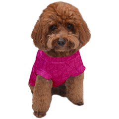 Pink Abstract Crimson Triangle Dog T-shirt