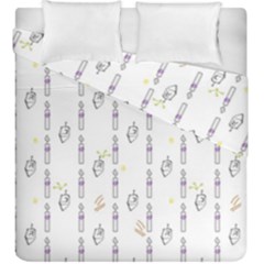 Dreidel Candles Spinning Top Duvet Cover Double Side (king Size) by Posterlux